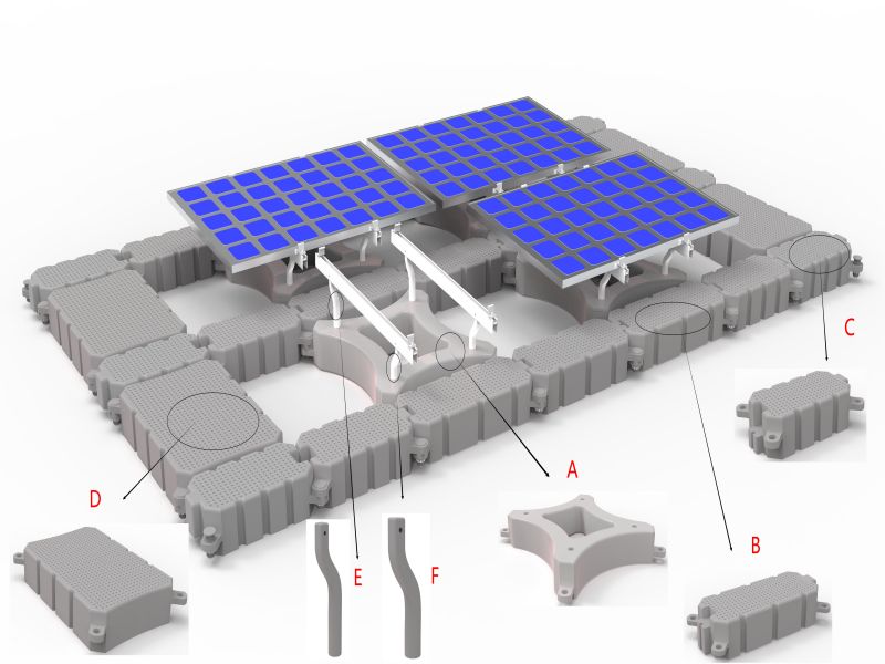 Système de montage solaire flottant