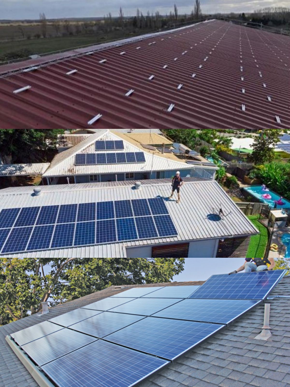 système de montage solaire sur le toit