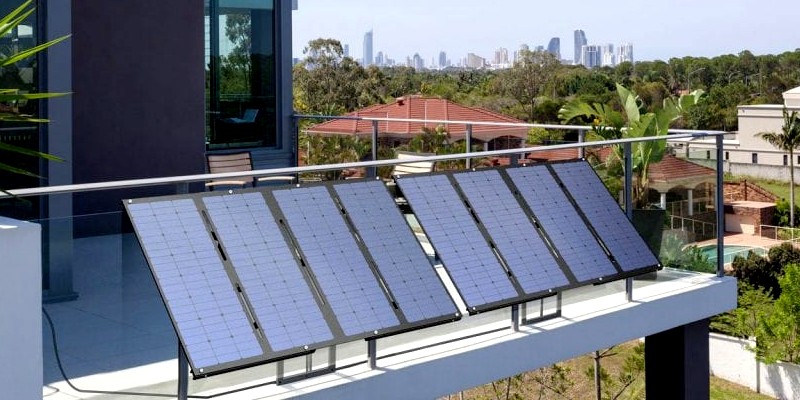 kits solaires faciles montés sur balcon
