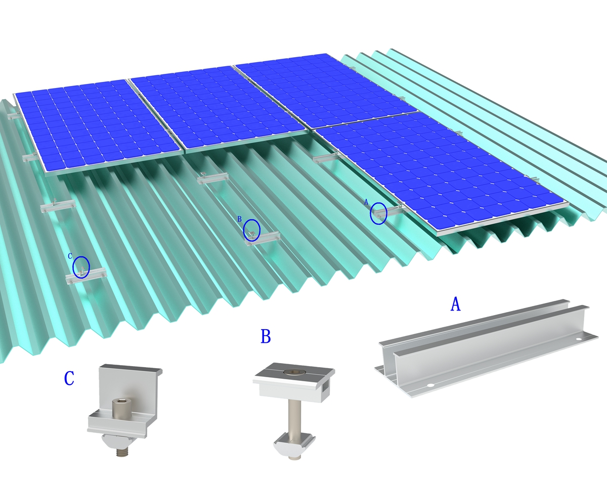 système de montage solaire sur toit sans rail